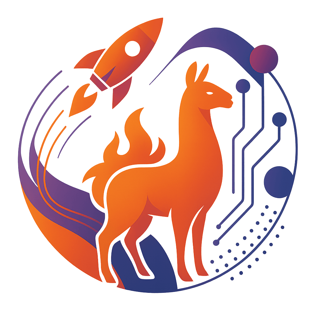 FireLLama Technology Illustration
